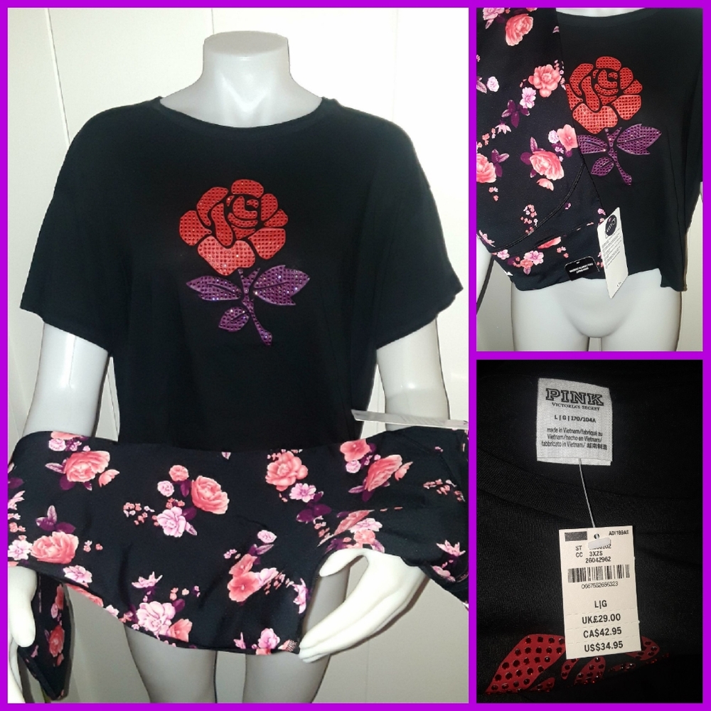 PINK ultimate leggings set large